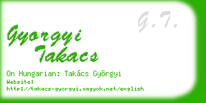 gyorgyi takacs business card