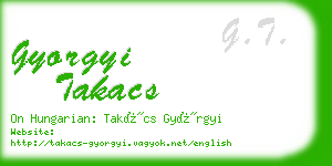 gyorgyi takacs business card
